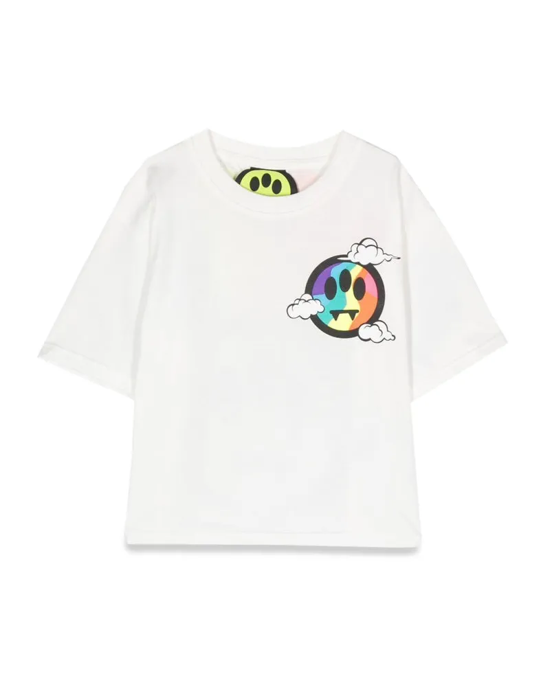 BARROW Cropped Cotton T-Shirt — Ivory Ivory