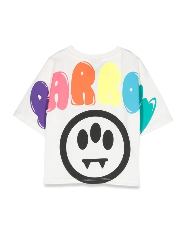 BARROW Cropped Cotton T-Shirt — Ivory Ivory