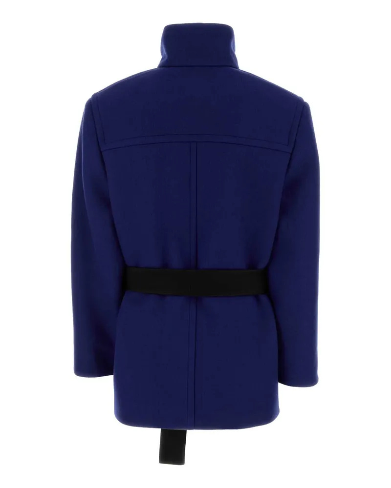 Saint Laurent Women's Blue Wool Jacket Bleuoutremer Exterior: Lining: Silk Giubbini Navy