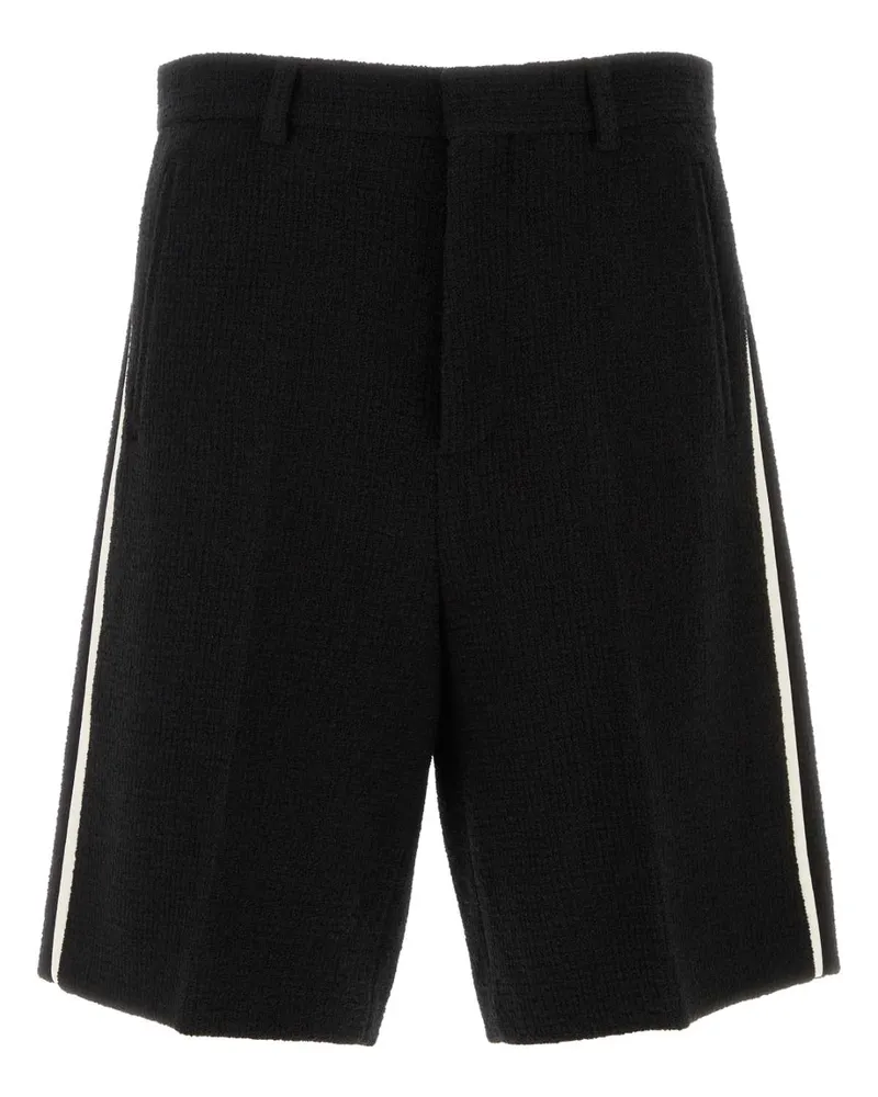 Gucci Men's Boucle Bermuda Shorts Black Wool Bermudas Black