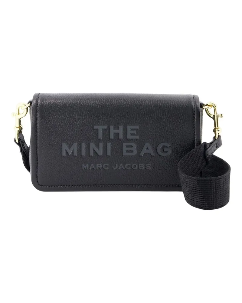 Marc Jacobs Women's The Mini Crossbody -  Leather Black Cowhide Bags Handbags-Purses Black