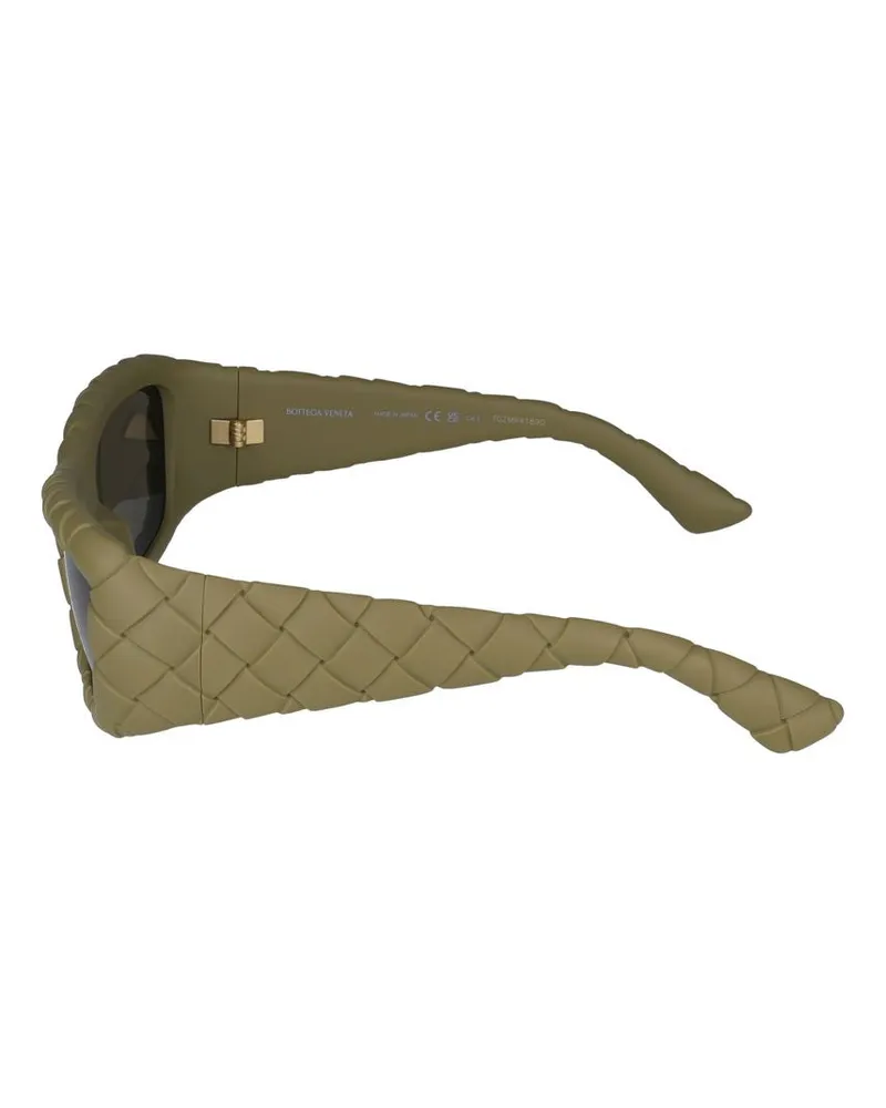 Bottega Veneta Women's Sunglasses  Bv1303s 002 Green Brown 19-130 Injected Green