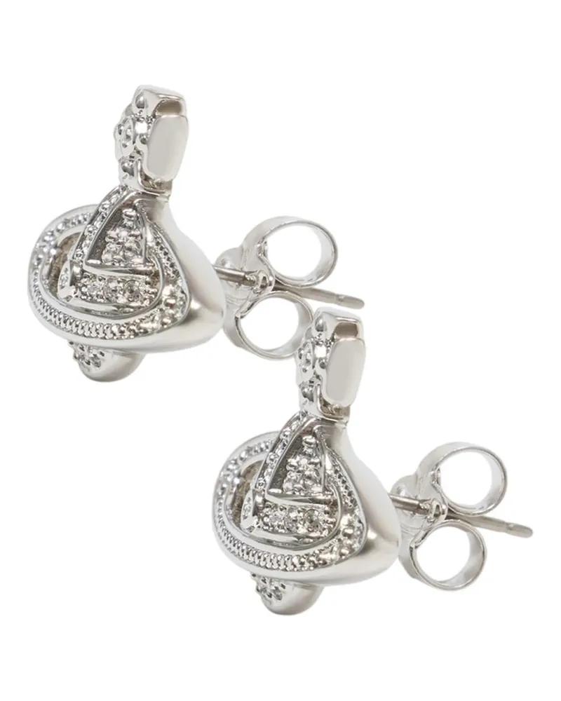 Vivienne Westwood Women's Mini Bas Earrings -  Metal Silver Jewelry-Watches Silver