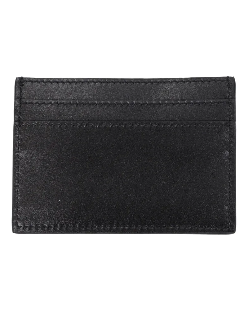Versace Women's Black Leather Cardholder Accessory Black