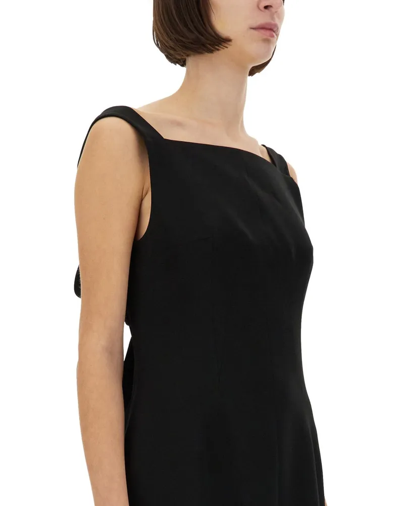 Givenchy Crepe and Satin Dress — Black Black
