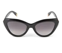 Women's Sunglasses Glossy Black Acetate