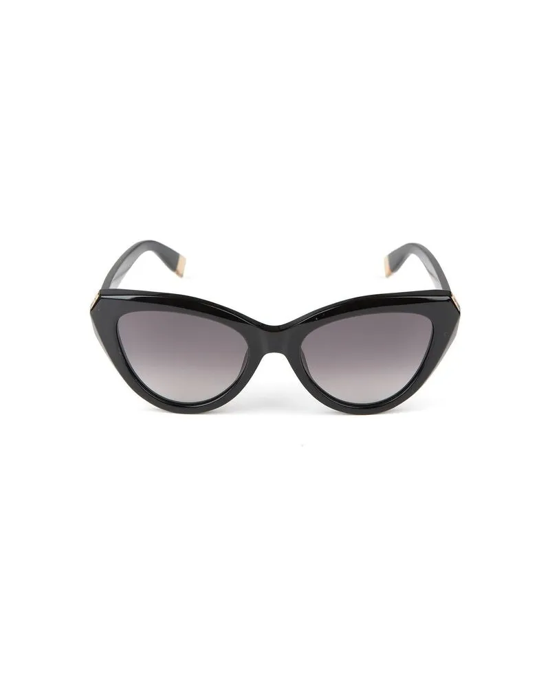 Furla Women's Sunglasses Glossy Black Acetate Black