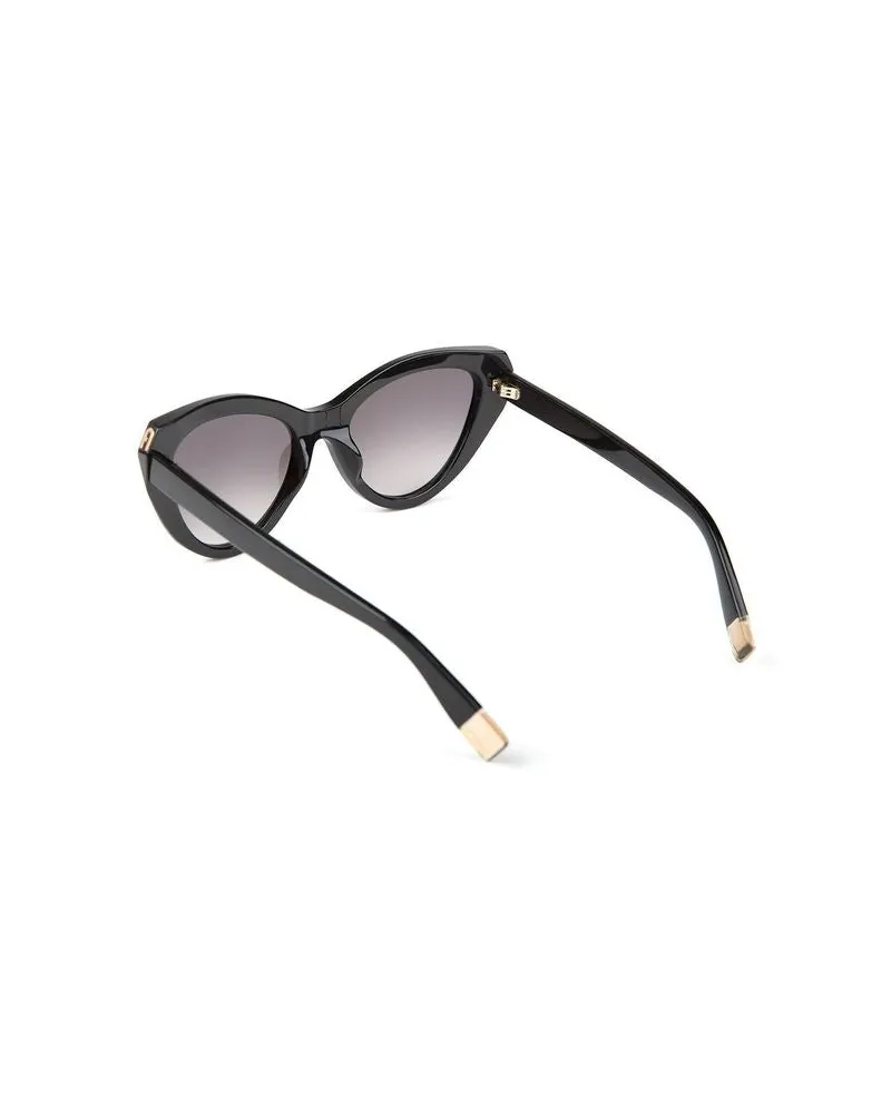 Furla Women's Sunglasses Glossy Black Acetate Black