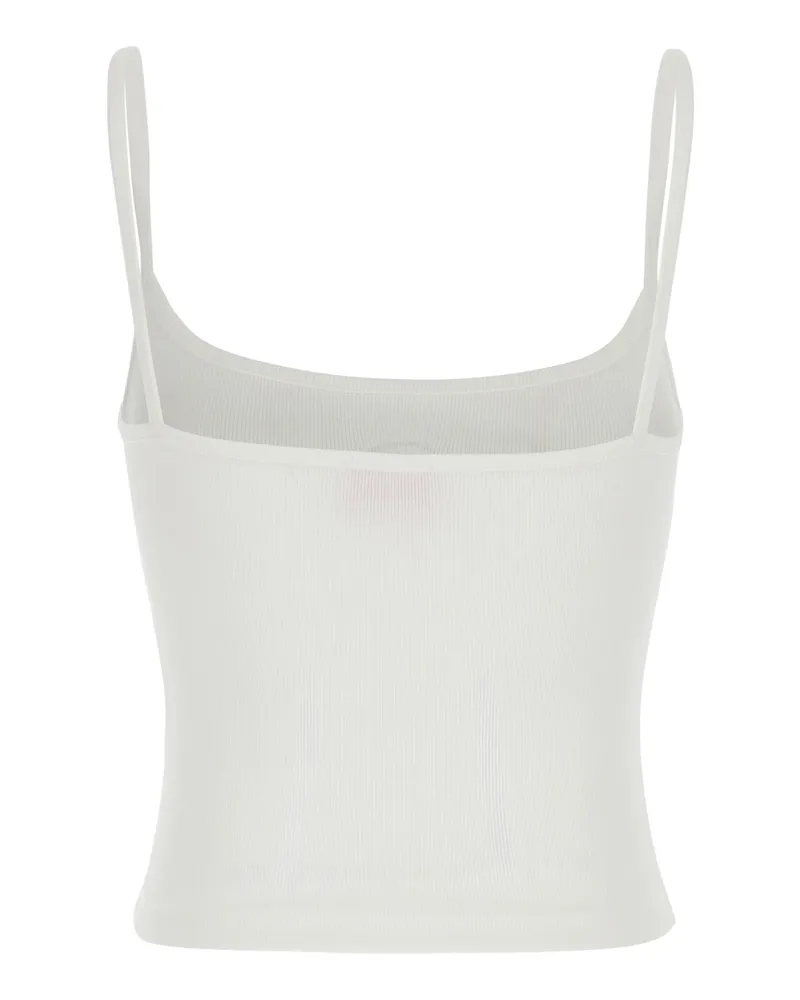 Diesel Women's Camisole Dlogo White Cotton Top White
