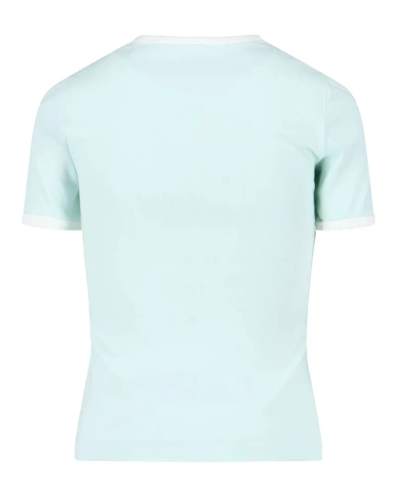 Courrèges Women's T-Shirts And Polos Green Cotton Green