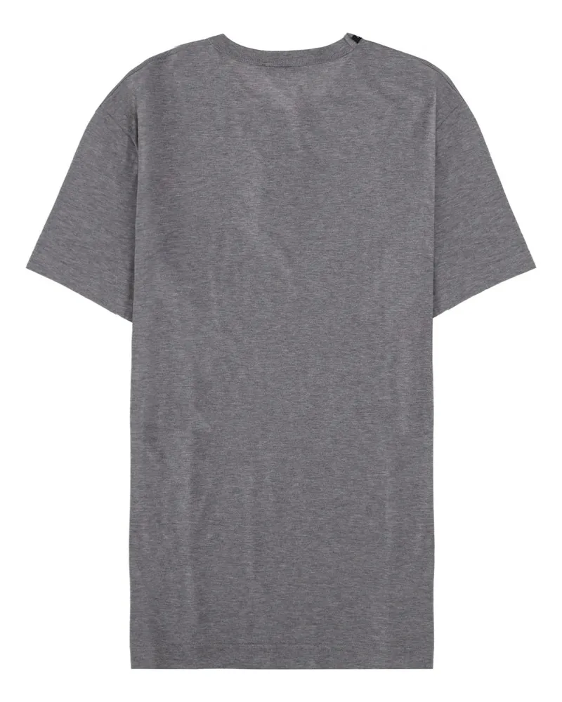 Dolce & Gabbana Heraldic Logo Cotton T-Shirt — Gray Gray