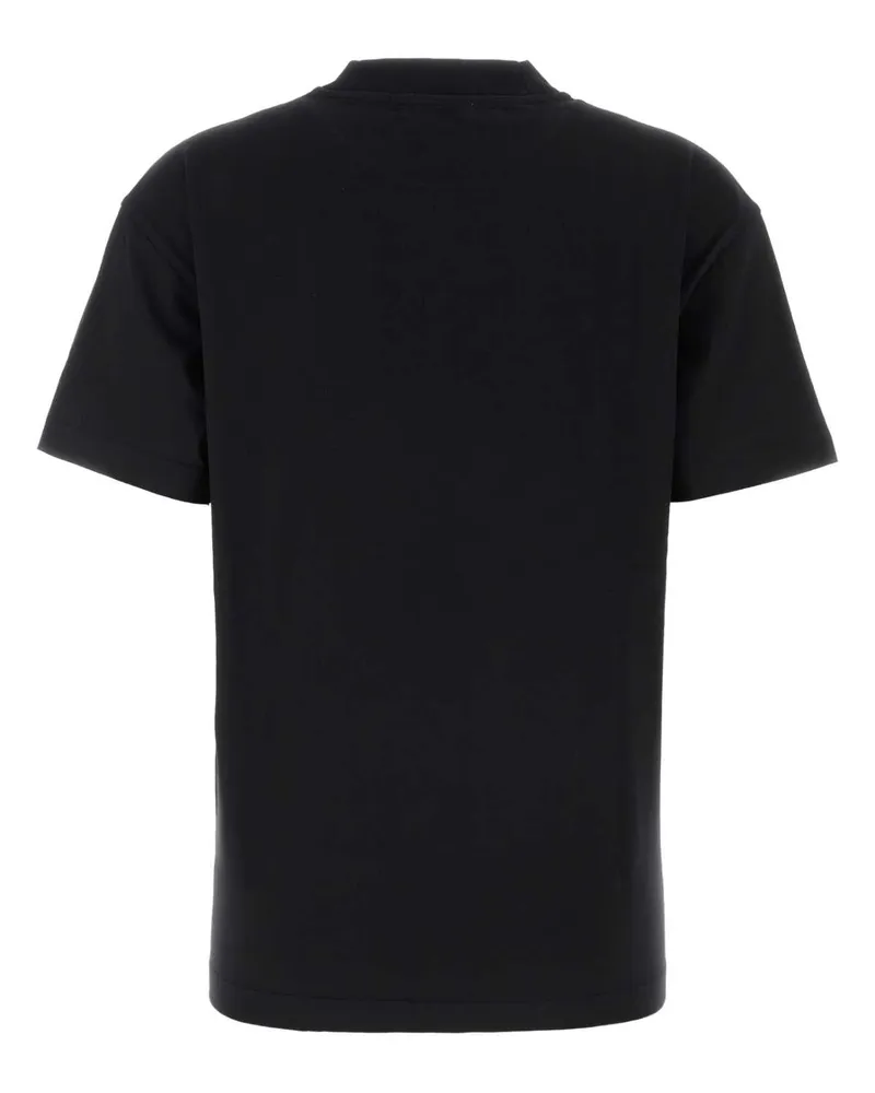 OFF-WHITE Black-White Exterior: Cotton T-Shirt T-shirts And Polos Black