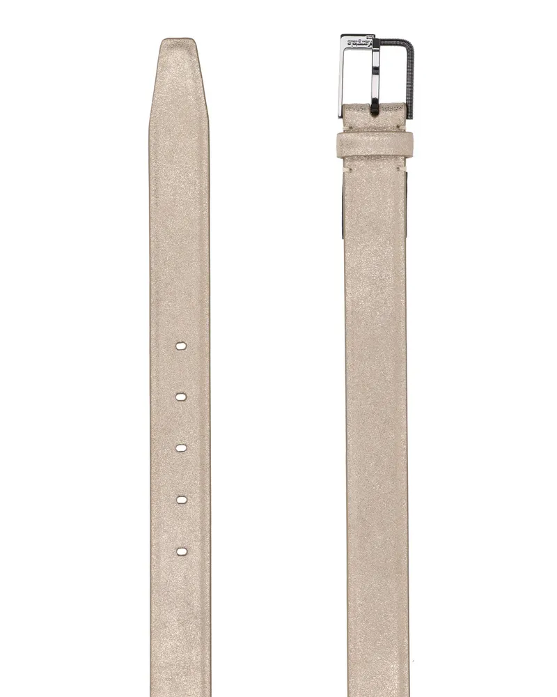 Maison Margiela Women's Belts White Bovine Leather Beige