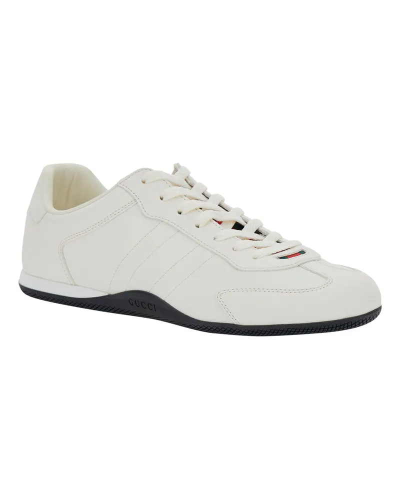 Gucci Men's Sneakers Elan New White Leather Calf Trainers White