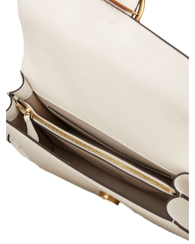 Pinko Women's Crossbody Bag White-Ivory Goat Leather - Crossbody-Bags White/ivory White