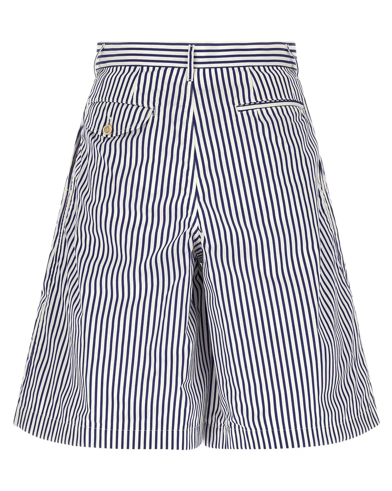 Comme des Garçons Men's Blue Cotton Bermuda Shorts Blue