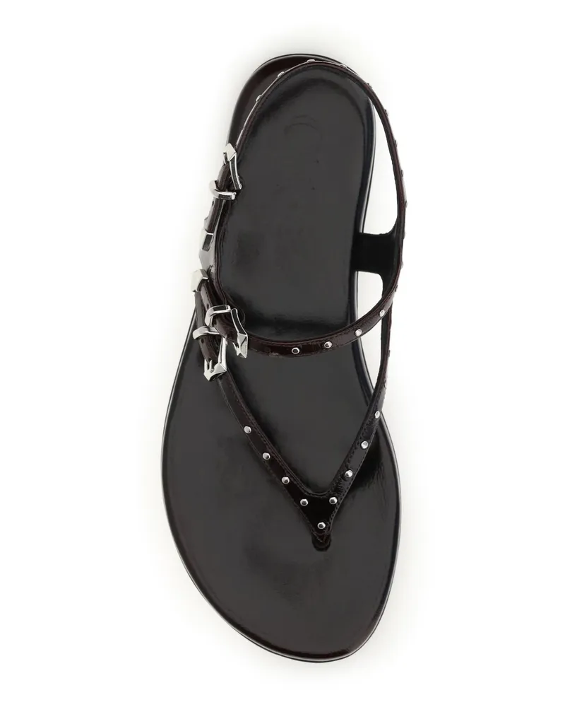 Chloé Women's Sandals Susanna Dark Ruby Calf Leather Dark