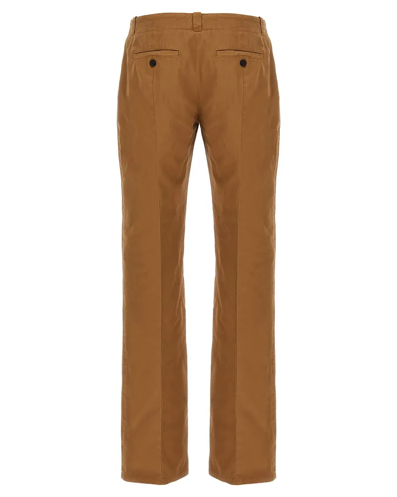 Alexander McQueen Organic Cotton Chinos — Camel Camel
