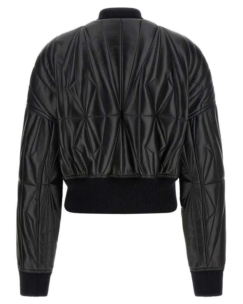 Rick Owens Quilted Leather Bomber Jacket 