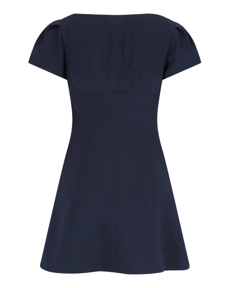Alexander McQueen Women's Dresses Blue Wool Navy