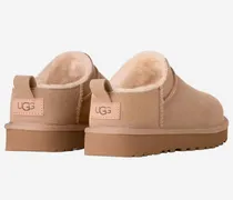 Suede Ankle Boot — Beige
