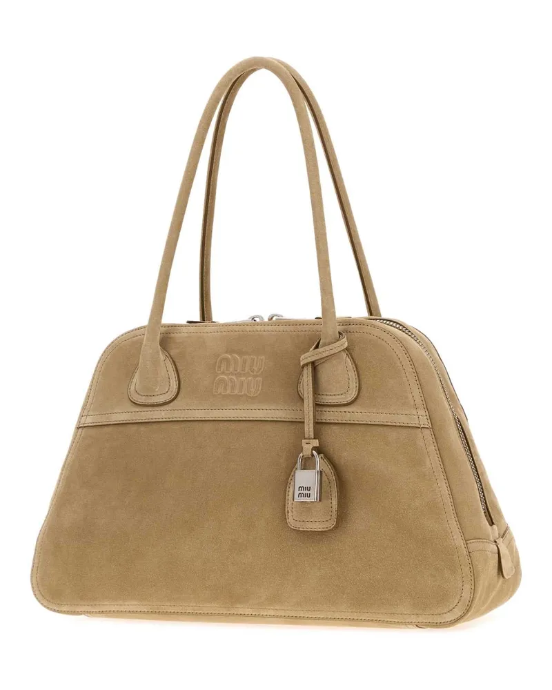 Miu Miu Vivant Shoulder Bag — Beige Beige
