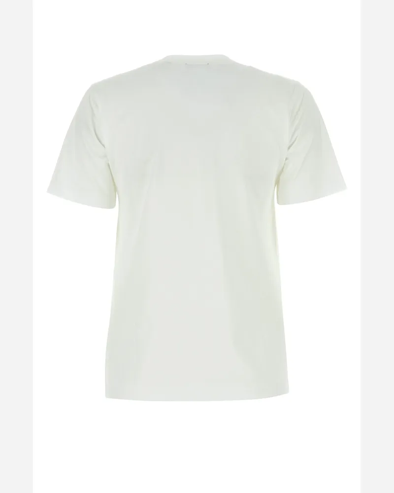 Burberry Women's Logo-Printed Cotton T-Shirt White White