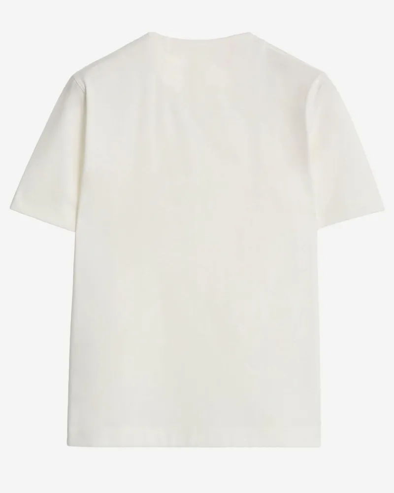 Burberry Women's Cotton T-Shirt With Logo White Top White