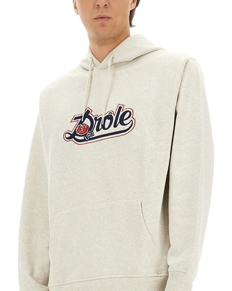 Drôle de Monsieur 100% Cotton Sweatshirt — Gray Gray