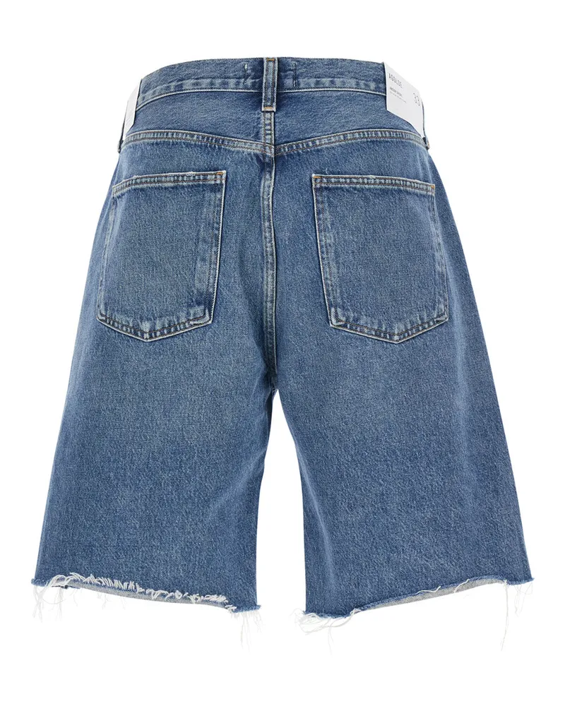 AGOLDE Men's Shorts Anson Blue Regenerative Cotton Blue