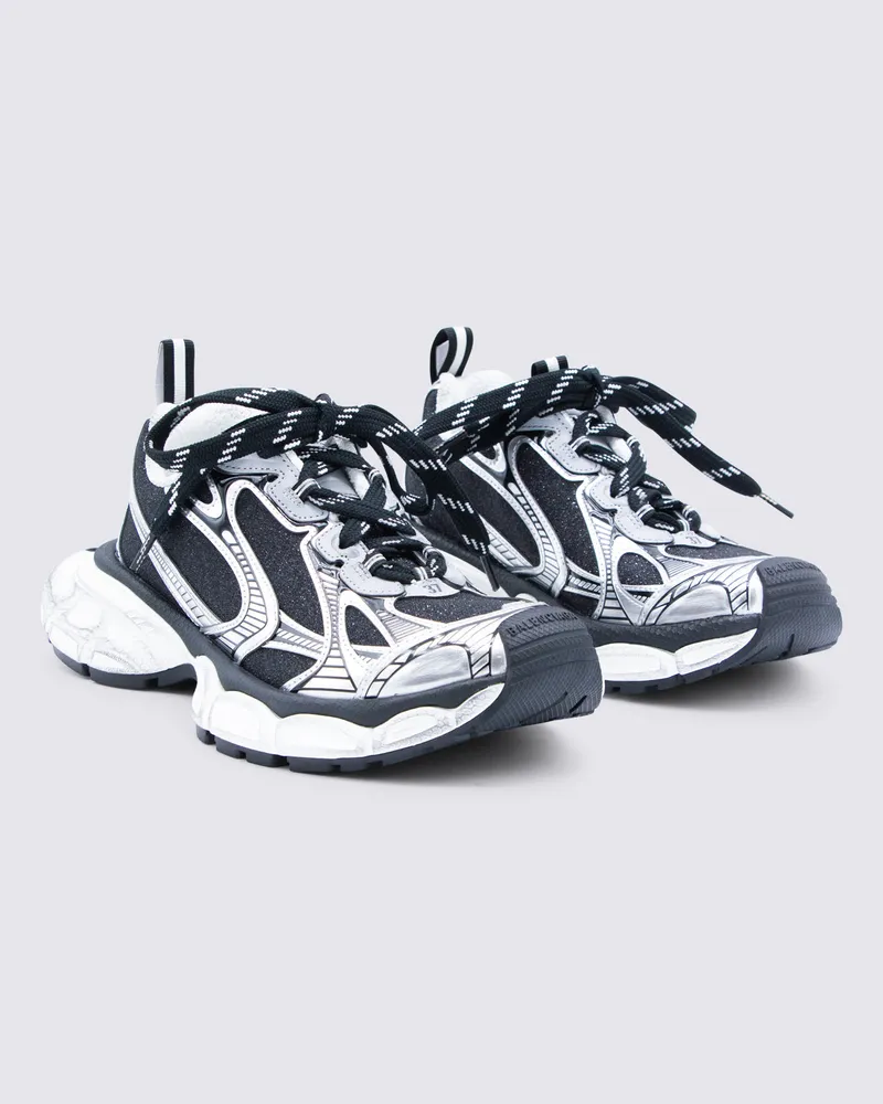 Balenciaga Women's Color-Block Running-Style Sneakers Black Black