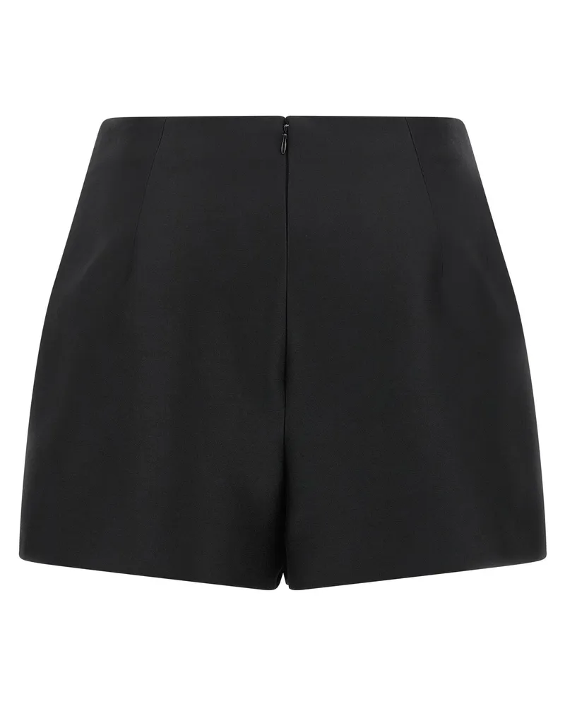 Balenciaga Wool and Silk Wallet Skort — Black Black