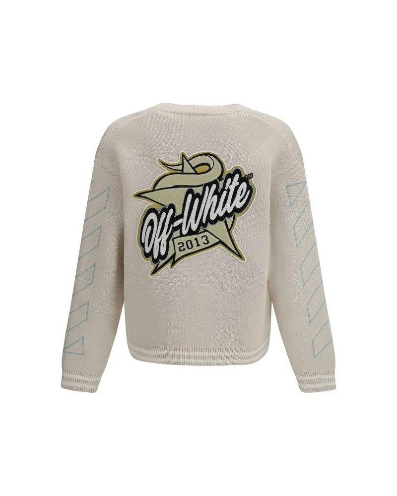 OFF-WHITE Men's Beige Cotton Cardigan Clothing Beige