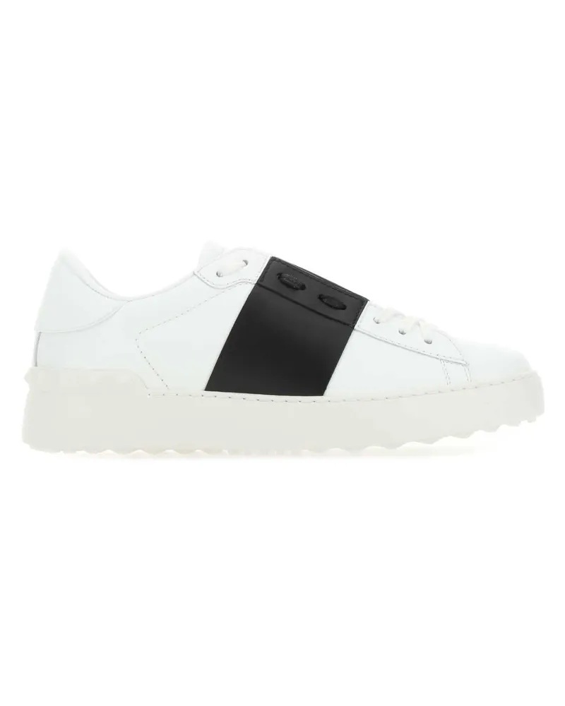 Valentino Garavani Leather Low-Top Sneaker — White White