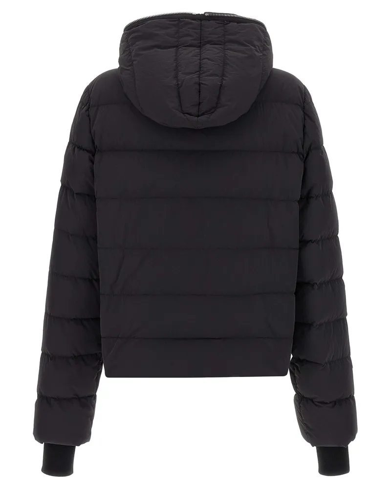 Rick Owens Men's Black Nylon Full-Length Jacket Clothing Black