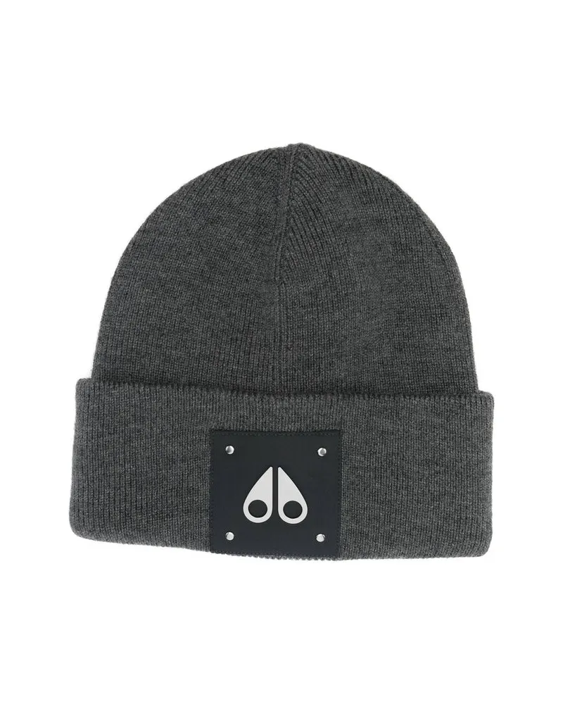 Moose Knuckles M34MA574 Wool Beanie — Gray Gray