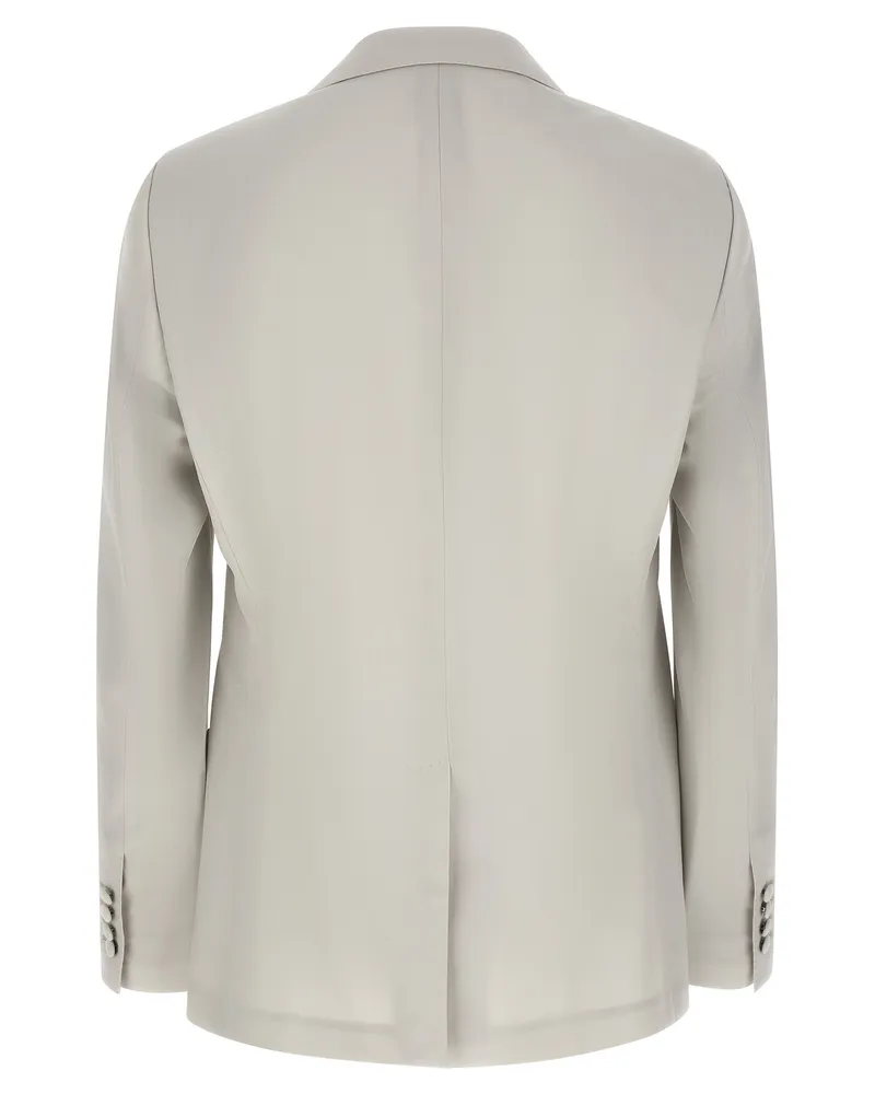Dolce & Gabbana Men's Gray Virgin Wool Blazer Clothing Gray