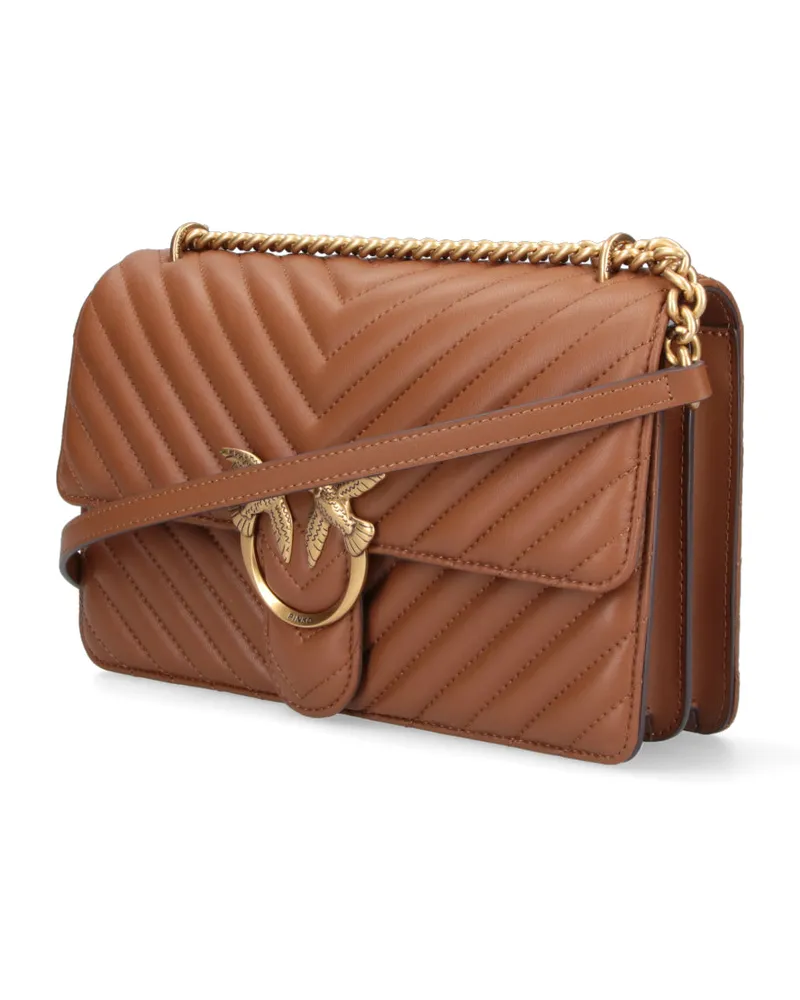 Pinko Women's Bags Brown Leather Brown