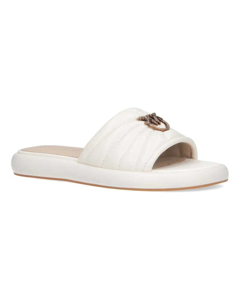 Pinko Women's Sandals White Upper: Ovis Aries White