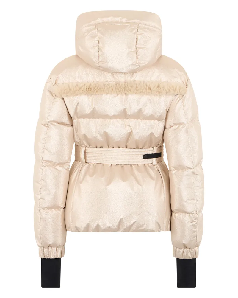 Moncler Women's Padded Ski Jacket Mondim Beige Metal Puffer Beige