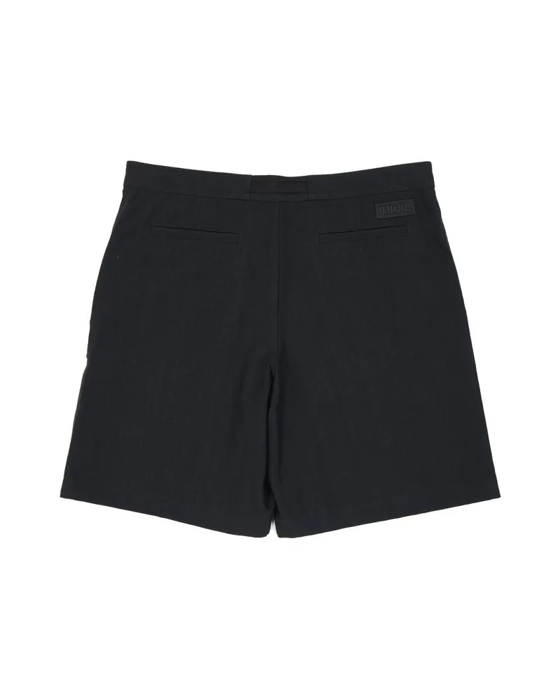 Dior Men's Black Cotton Bermuda Shorts Black