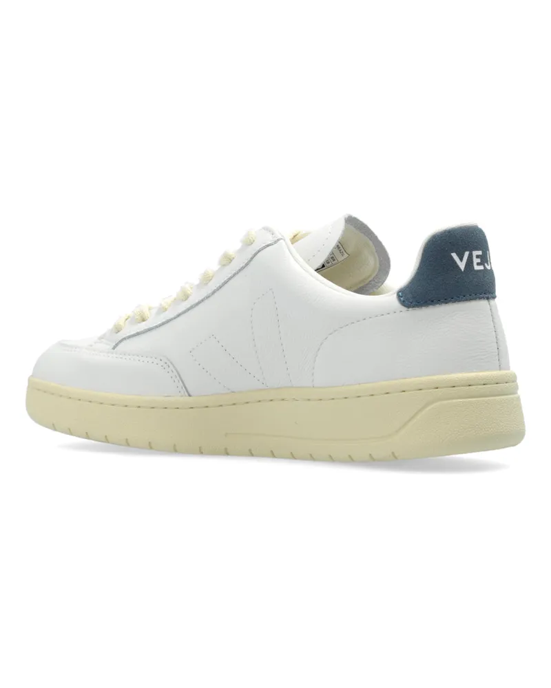 VEJA Women's V-12 Stitch O.t. Leather Sneakers White Shoes White