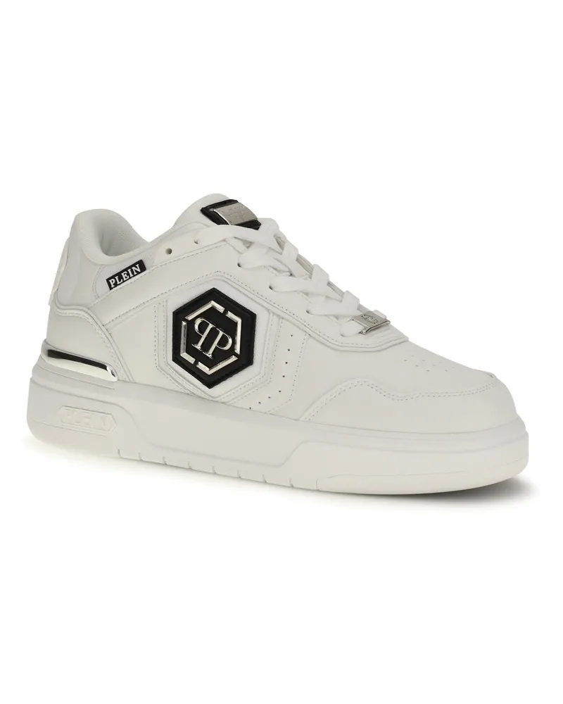 Philipp Plein Men's Sneakers Sk8r White Leather Calf Trainers White