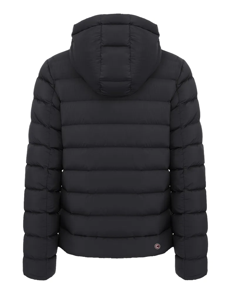 Colmar Quilted with Detachable Hood Down Jacket — Black Black