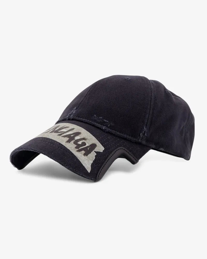 Balenciaga Men Hat Cotton Blue Navy