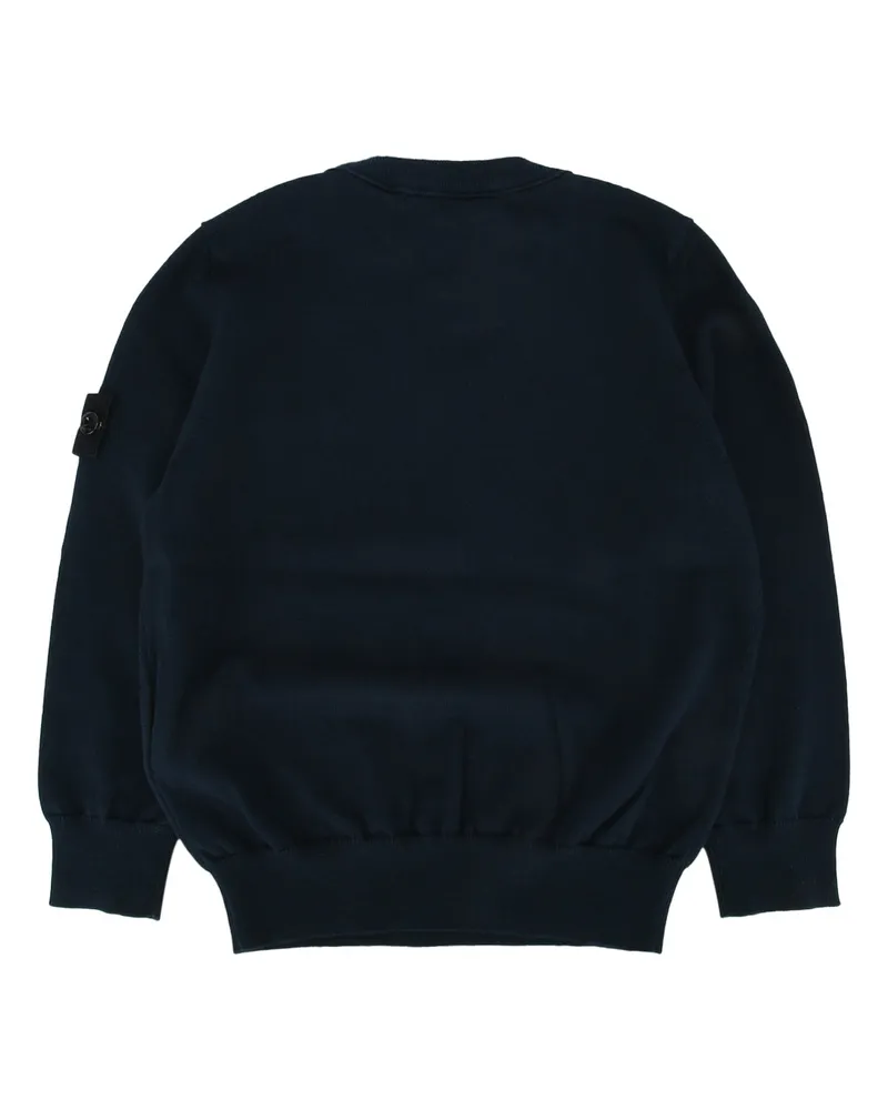 Stone Island Boys' Crew Neck Navyblue Capo: Cotone Maglieria Sweater Navy