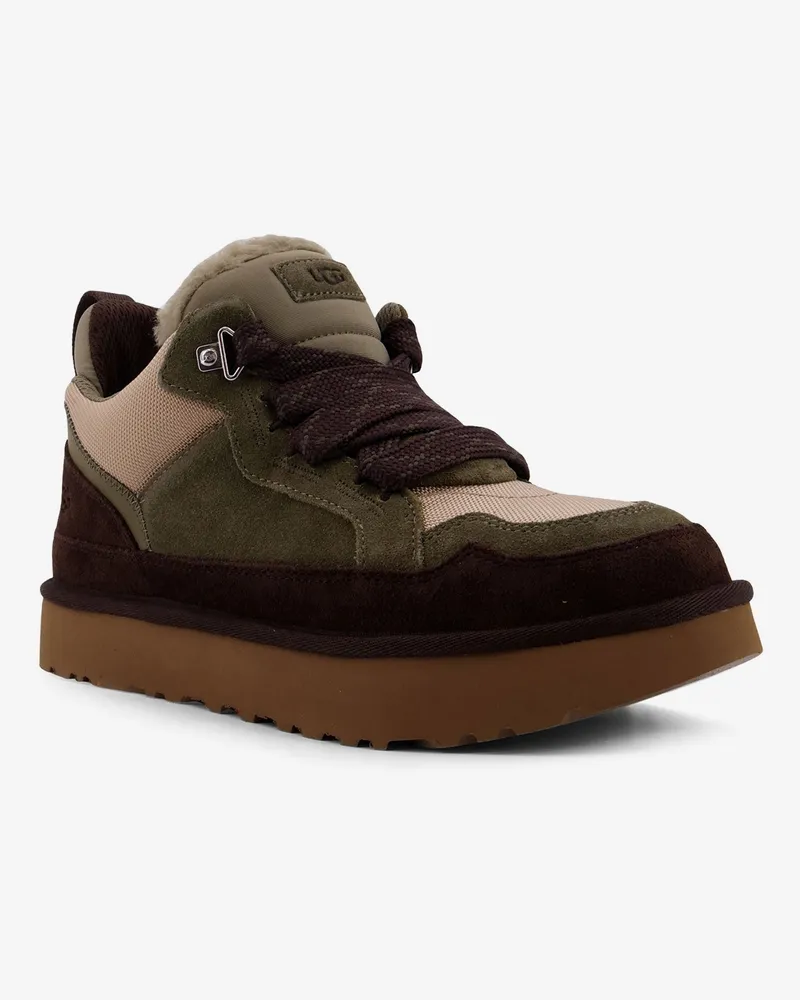 UGG Men's Lowmel Suede And Nylon Sneakers Green Trainers Green