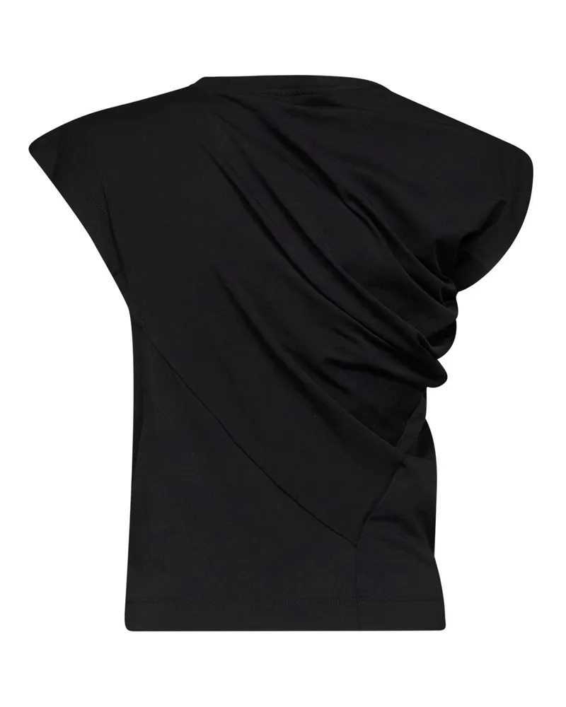 Vivienne Westwood Women's Draped Top Hebo Black Cotton Tops Black