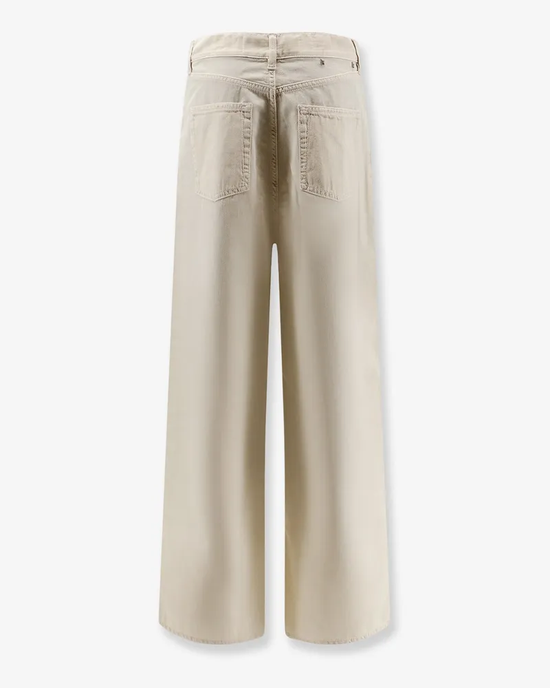 Golden Goose Women's Trousers Beige Cotton Beige