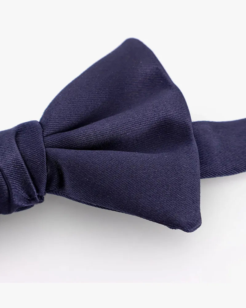 Giorgio Armani Men's Silk Bow Tie Blue Ties Navy